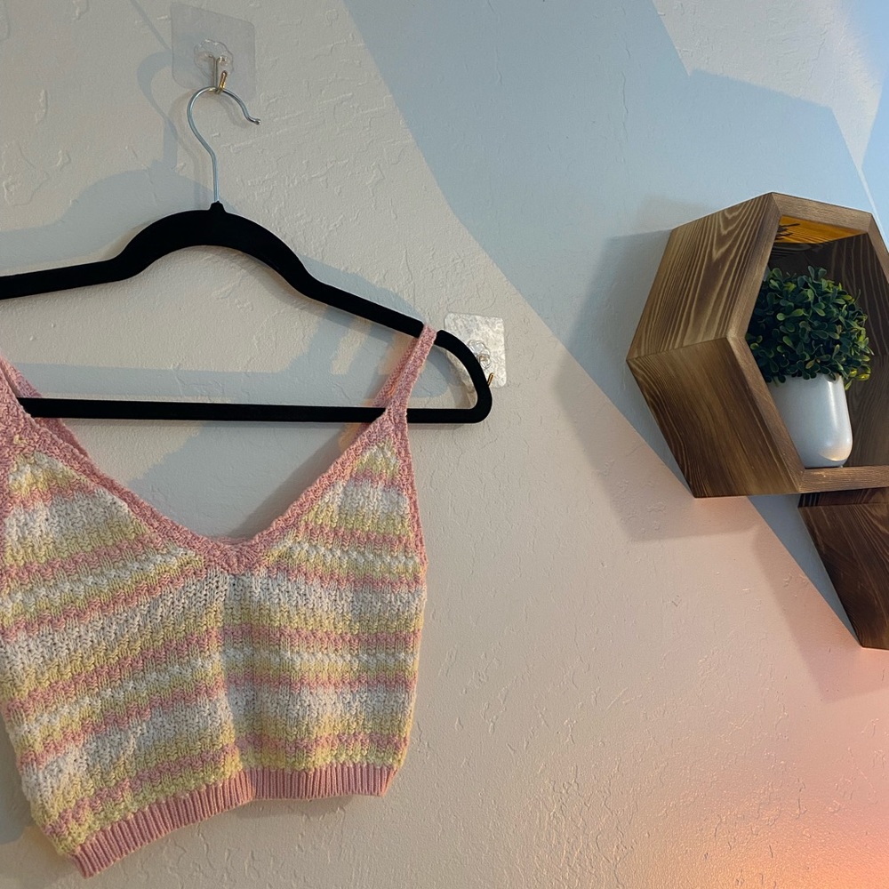 knitted crop top